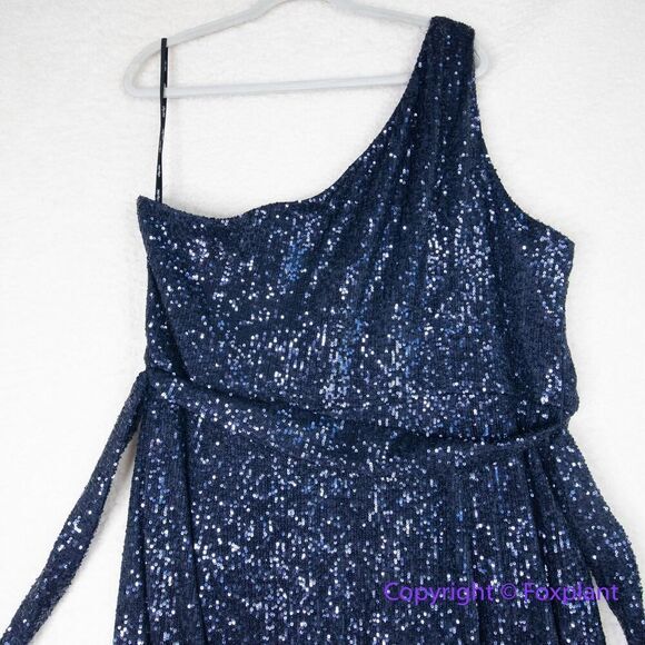 New! City Chic Athena Maxi sequin Dress navy blue, size 24 - Picture 13 of 16